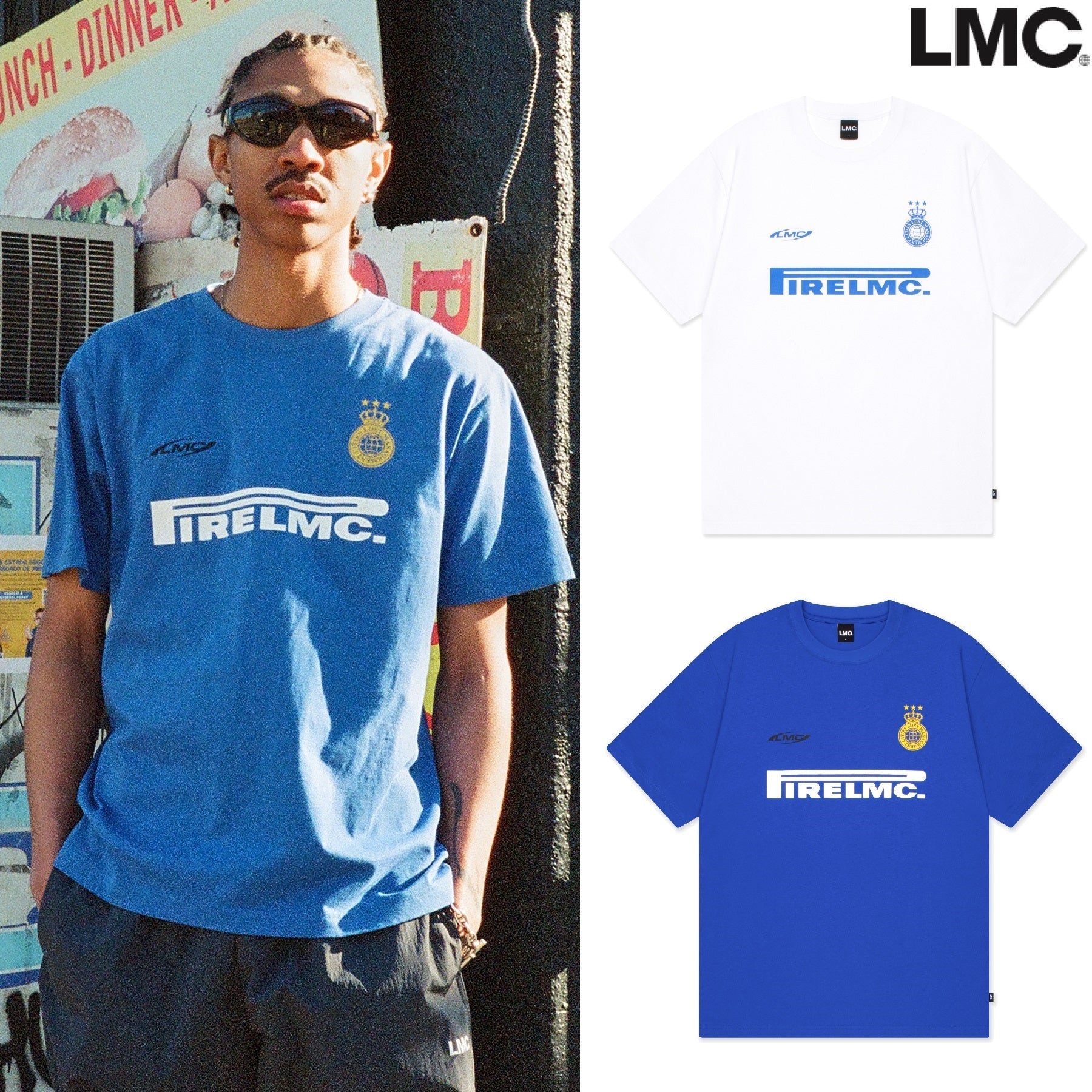 [LMC] 24S/S INTER PARODY SOCCER TEE 2色 新商品 カップルアイテム 夏ファッション - コクモト KOCUMOTO