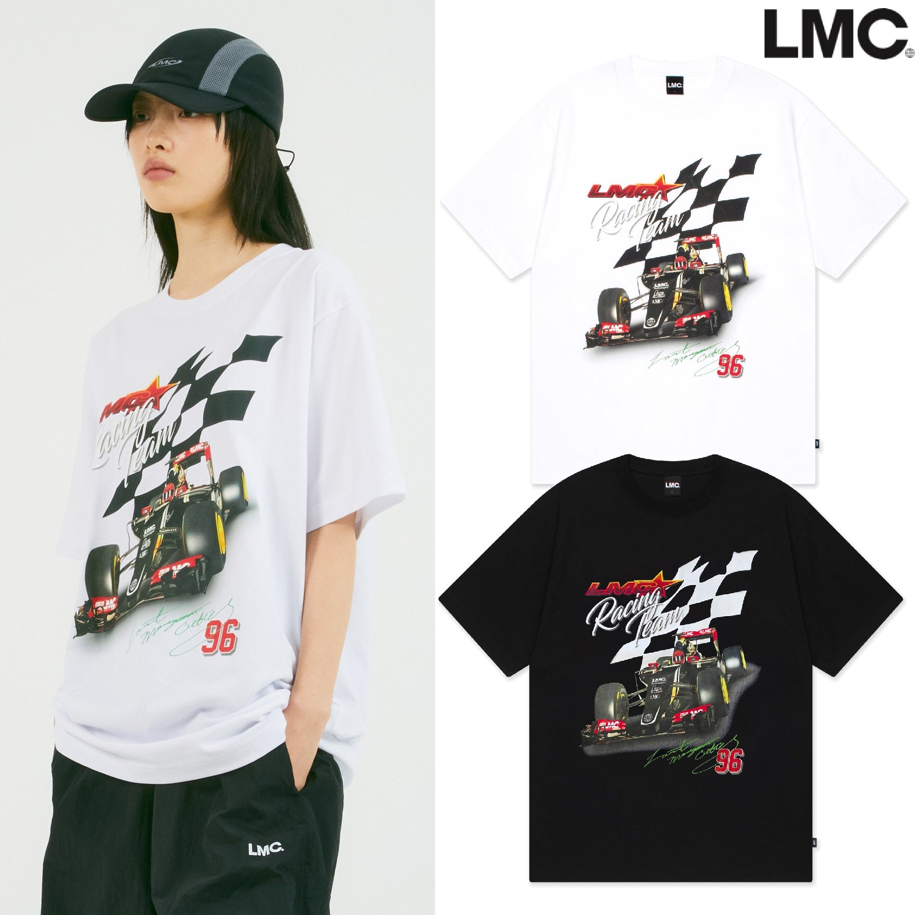 [LMC] 24S/S RACING TEAM TEE 2色 新商品 カップルアイテム 夏ファッション - コクモト KOCUMOTO