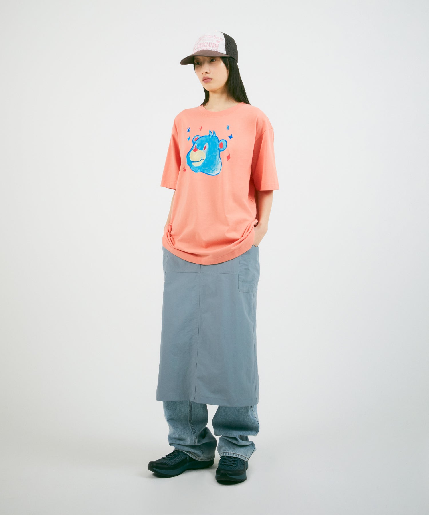 [LMC] 24S/S WATER COLOR BEAR HEAD TEE 3色 新商品 カップルアイテム 夏ファッション - コクモト KOCUMOTO