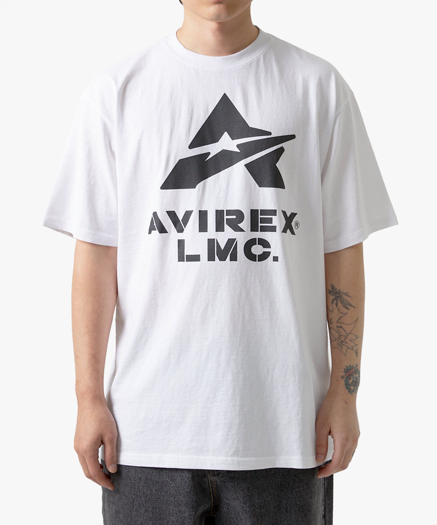 [LMC]X AVIREX TEE_white カップルアイテム 夏ファッション - コクモト KOCUMOTO