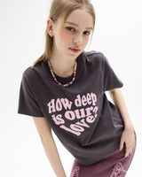 [LUV IS TRUE] DN LUV TEE 2色 新商品 女性服 - コクモト KOCUMOTO