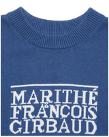 【MARITHE FRANCOIS GIRBAUD】【韓国人気】W CLASSIC LOGO HALF KNIT blue - コクモト KOCUMOTO