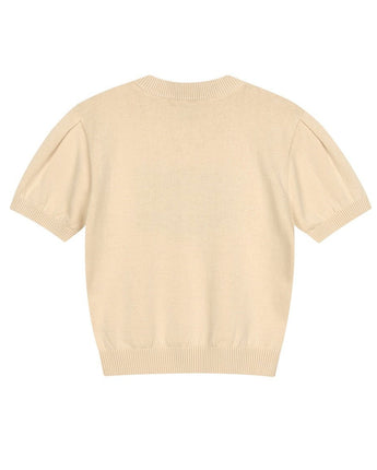 【MARITHE FRANCOIS GIRBAUD】【韓国人気】W CLASSIC LOGO HALF KNIT ivory - コクモト KOCUMOTO