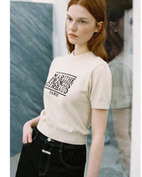 【MARITHE FRANCOIS GIRBAUD】【韓国人気】W CLASSIC LOGO HALF KNIT ivory - コクモト KOCUMOTO