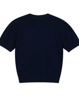 【MARITHE FRANCOIS GIRBAUD】【韓国人気】W CLASSIC LOGO HALF KNIT navy - コクモト KOCUMOTO