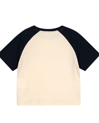 【MARITHE FRANCOIS GIRBAUD】【韓国人気】W RAGLAN REGULAR LOGO TEE navy - コクモト KOCUMOTO