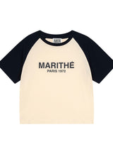 【MARITHE FRANCOIS GIRBAUD】【韓国人気】W RAGLAN REGULAR LOGO TEE navy - コクモト KOCUMOTO