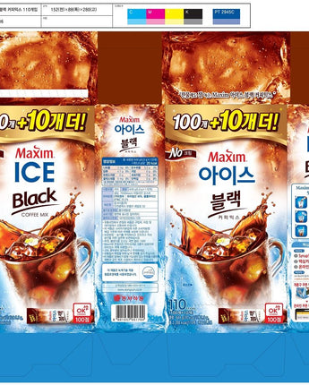 [ 東西食品] MAXIM ICE BLACK COFFEE MIX (5.9g x 110) - 1set - コクモト KOCUMOTO