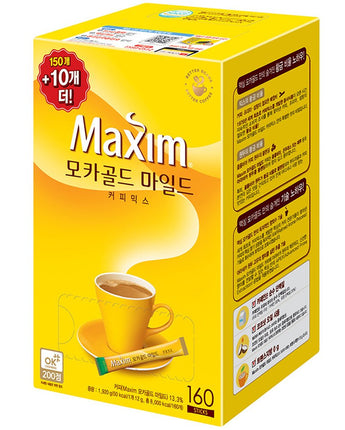 [ 東西食品] MAXIM MOCHA GOLD MILD COFFEE MIX (12g x 160T) - 1set - コクモト KOCUMOTO