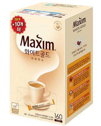 [ 東西食品] MAXIM WHITE GOLD COFFEE MIX (11.7g x 160T) - 1set - コクモト KOCUMOTO