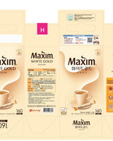 [ 東西食品] MAXIM WHITE GOLD COFFEE MIX (11.7g x 160T) - 1set - コクモト KOCUMOTO