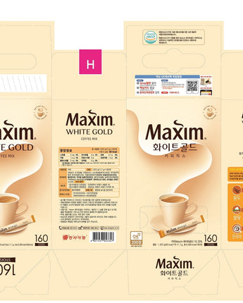 [ 東西食品] MAXIM WHITE GOLD COFFEE MIX (11.7g x 160T) - 1set - コクモト KOCUMOTO