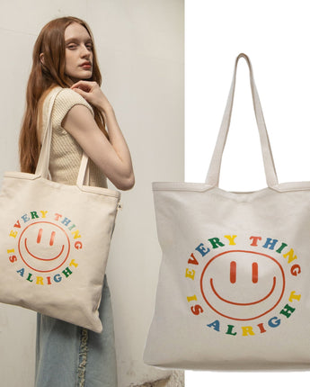 [MOIQUI]韓国人気ファッションjsmiley ecobag canvas - コクモト KOCUMOTO