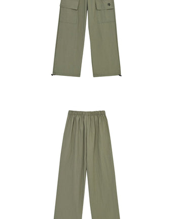 [muahmuah] Balloon fit wide cargo banding pants 2色 新商品 女性服 デイリールック - コクモト KOCUMOTO