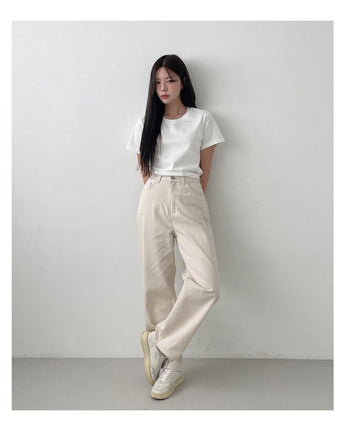 [muahmuah] Basic cotton pants 2色 新商品 女性服 デイリールック - コクモト KOCUMOTO