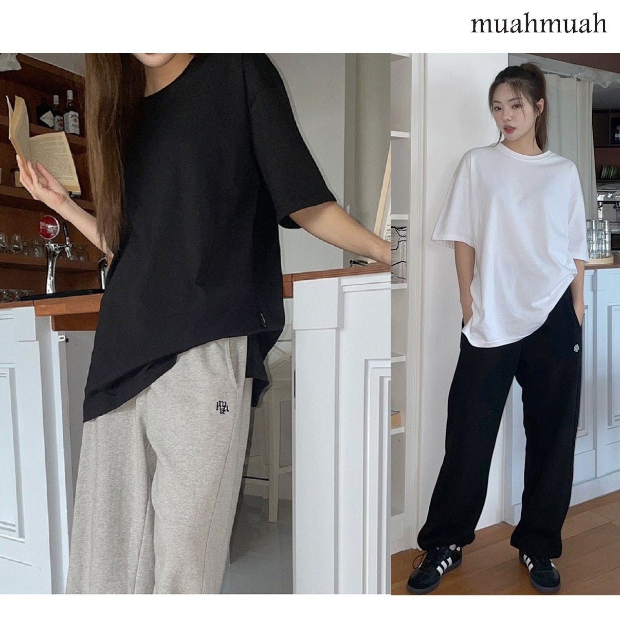 [muahmuah] Layered half sleeve t-shirt 2色 新商品 女性服 デイリールック 夏のファッション - コクモト KOCUMOTO