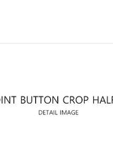 [muahmuah] Logo point button crop half t-shirt 3色 新商品 デイリールック - コクモト KOCUMOTO