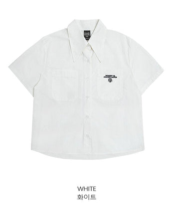 [muahmuah] LOGO POINT POCKET HALF SHIRT 2色 新商品 女性服 デイリールック 夏のファッション - コクモト KOCUMOTO