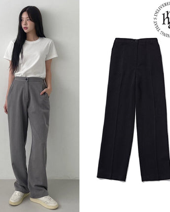 [muahmuah] Long banding slacks 2色 新商品 女性服 デイリールック - コクモト KOCUMOTO