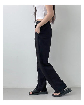 [muahmuah] Long banding slacks 2色 新商品 女性服 デイリールック - コクモト KOCUMOTO