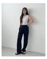 [muahmuah] Long banding slacks 2色 新商品 女性服 デイリールック - コクモト KOCUMOTO