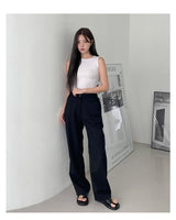 [muahmuah] Long banding slacks 2色 新商品 女性服 デイリールック - コクモト KOCUMOTO