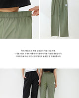 [muahmuah] muah Cooling Wide Banding Pants 2色 新商品 韓国人気 - コクモト KOCUMOTO