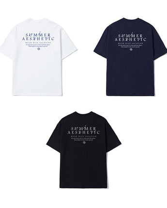 [muahmuah] muah Marine Graphic Half T-Shirt 3色 デイリー 韓国人気 夏のファッション - コクモト KOCUMOTO