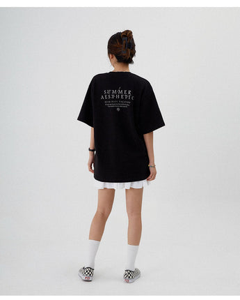 [muahmuah] muah Marine Graphic Half T-Shirt 3色 デイリー 韓国人気 夏のファッション - コクモト KOCUMOTO