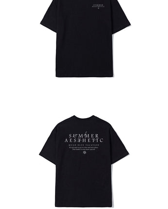 [muahmuah] muah Marine Graphic Half T-Shirt 3色 デイリー 韓国人気 夏のファッション - コクモト KOCUMOTO