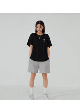 [muahmuah] Signature logo soft cotton round T-shirt 2色 デイリー 韓国人気 夏のファッション - コクモト KOCUMOTO