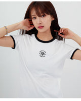 [muahmuah] Signature Regular Ringer T-shirt 2色 デイリー 韓国人気 夏のファッション - コクモト KOCUMOTO