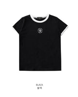 [muahmuah] Signature Regular Ringer T-shirt 2色 デイリー 韓国人気 夏のファッション - コクモト KOCUMOTO