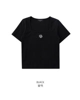 [muahmuah] Square neck regular half t-shirt 2色 新商品 デイリールック - コクモト KOCUMOTO