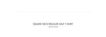 [muahmuah] Square neck regular half t-shirt 2色 新商品 デイリールック - コクモト KOCUMOTO