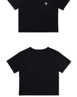 [muahmuah] Stitch logo crop short sleeve t-shirt 5色 デイリー 韓国人気 - コクモト KOCUMOTO