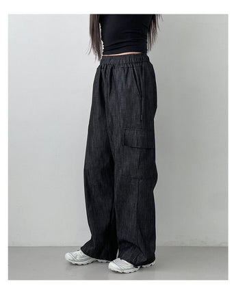 [muahmuah] wide cargo denim pants 3色 新商品 女性服 デイリールック - コクモト KOCUMOTO