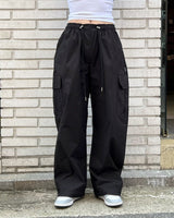 [muahmuah] Wide cargo string pants 3色 新商品 韓国ファッション - コクモト KOCUMOTO