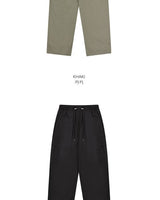 [muahmuah] Wide cargo string pants 3色 新商品 韓国ファッション - コクモト KOCUMOTO