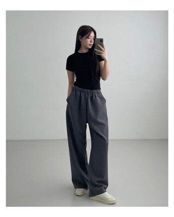 [muahmuah] Wide TR banding slacks 2色 新商品 韓国人気 デイリールック - コクモト KOCUMOTO