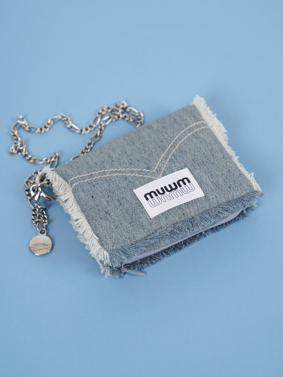 [MUWM] [Recycled Denim] Puff-Up Baby (+Chain Strap) 女性バッグ 財布 マネークリップ - コクモト KOCUMOTO