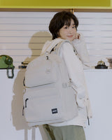 [NATIONAL GEOGRAPHIC] Adelie double pocket backpack _ BEIGE (N245ABG550) 新学期 デイリーバッグ - コクモト KOCUMOTO