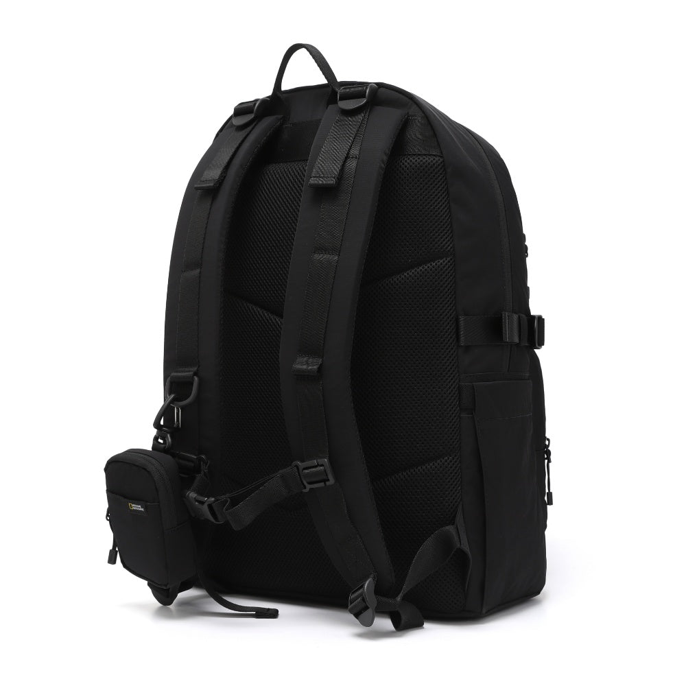 [NATIONAL GEOGRAPHIC] Adelie double pocket backpack _ BLACK (N245ABG550) 新学期 デイリーバッグ - コクモト KOCUMOTO