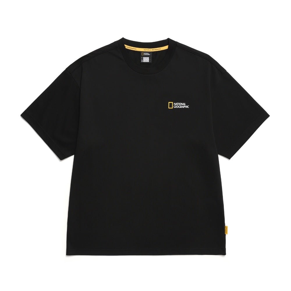 [NATIONAL GEOGRAPHIC] Semi-overfit Supima short-sleeved T-shirt _CARBON BLACK (N242UTS909) - コクモト KOCUMOTO