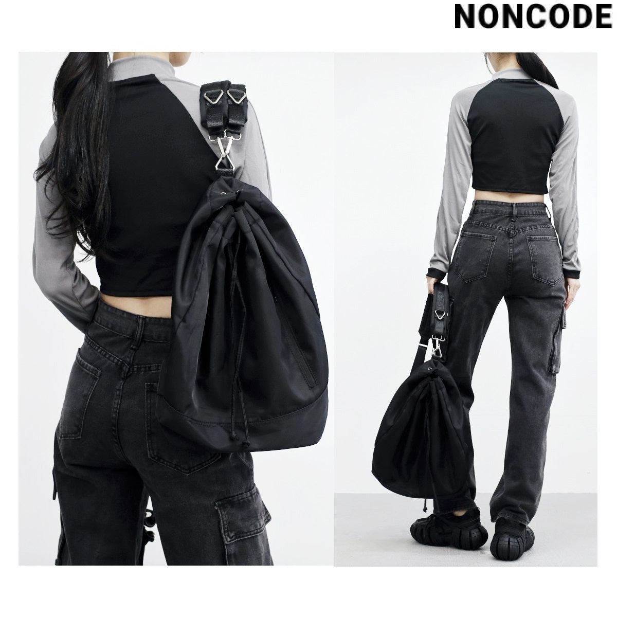 [NONCODE] Kanan string eyelet backpack 2色 新商品 デイリーバッグ - コクモト KOCUMOTO