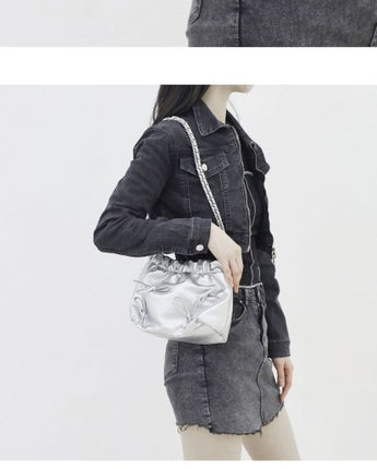 [NONCODE] Piace chain ribbon mini shoulder bag 4色 新商品 デイリーバッグ - コクモト KOCUMOTO