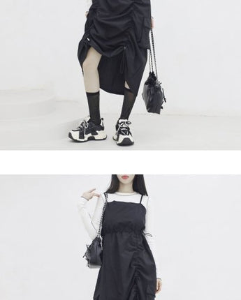 [NONCODE] Piace chain ribbon mini shoulder bag 4色 新商品 デイリーバッグ - コクモト KOCUMOTO