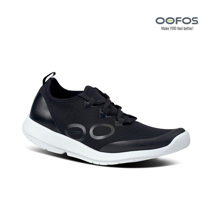 [OOFOS] 5076 OOMG SPORT LACE WHITE BLACK [特殊素材] スニーカー 日常靴 - コクモト KOCUMOTO