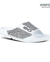 [OOFOS] OOAHH SPORT FLEX WHITE LABYRINTH [特殊素材] slide/Flip-flop/slippers - コクモト KOCUMOTO