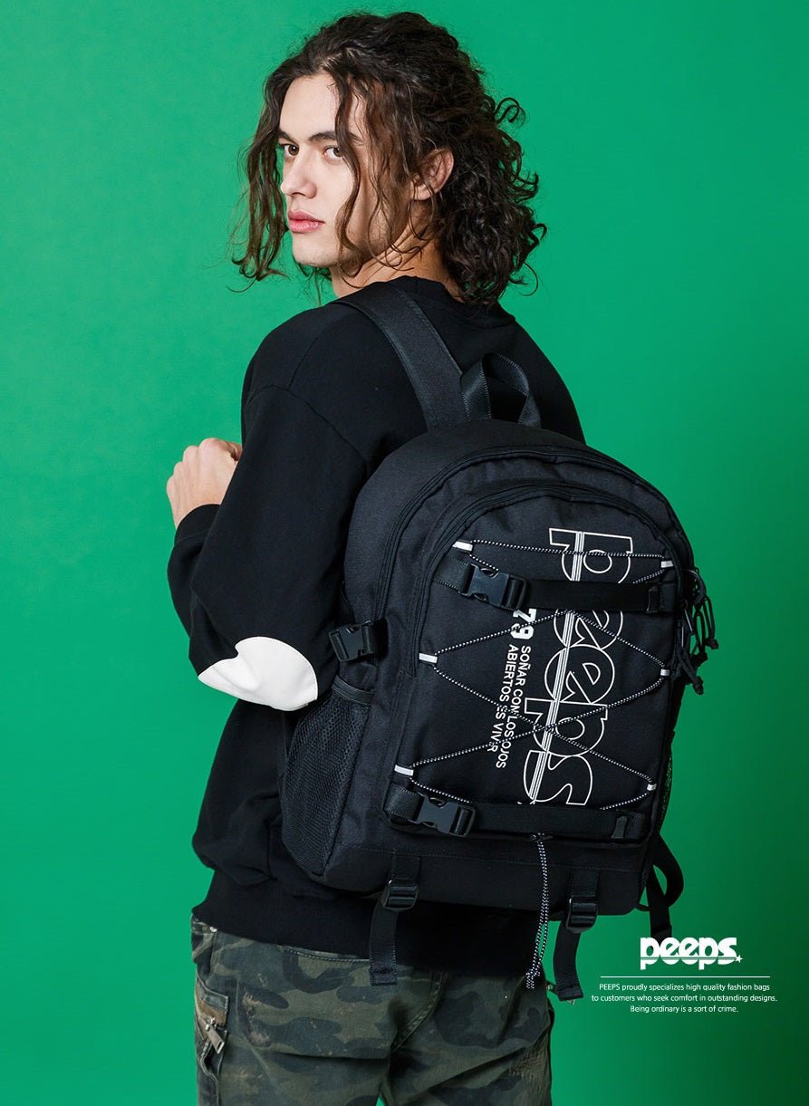 [PEEPS] progressive backpack (black) 新学期 デイリーバッグ - コクモト KOCUMOTO